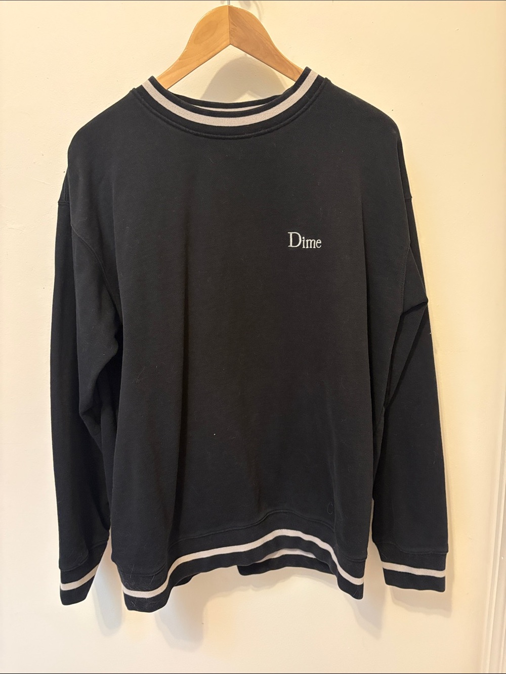 Dime Men’s Black Crew Neck Sweatshirt L